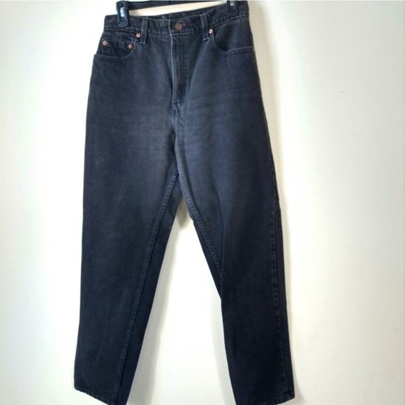 LEVI’S 551 Black Relaxed Tapered Leg Jeans - Picture 4 of 9
